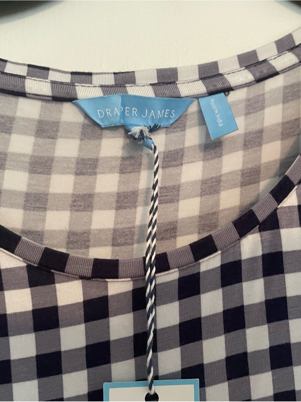 Black & White Gingham Tiered Dress - Picture 3 of 4